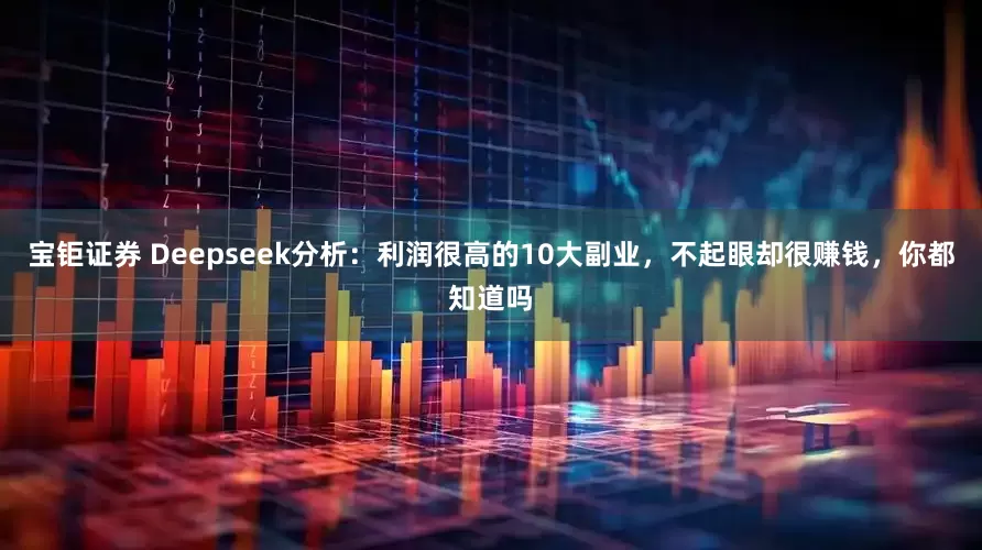 宝钜证券 Deepseek分析：利润很高的10大副业，不起眼却很赚钱，你都知道吗